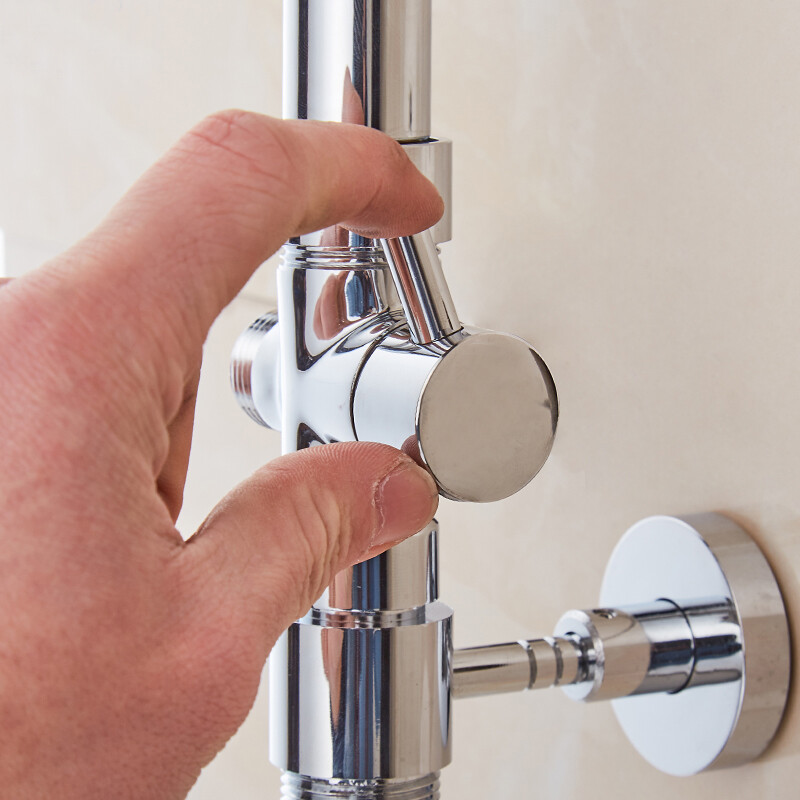 Vonios dušo vamzdžio prailginimo vamzdis rankinio dušo laikiklio laikiklis kvadratinis ir apvalus prailginimo vamzdžio strypas Paaukštinkite vamzdžio slankiojančią juostą