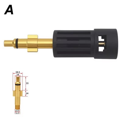 Konektorový adaptér tlakového čističa pre pripojenie AR/Interskol/Lavor/Bosche/Huter/M22 Lance Wand k ženskému adaptéru vodnej pištole Karcher