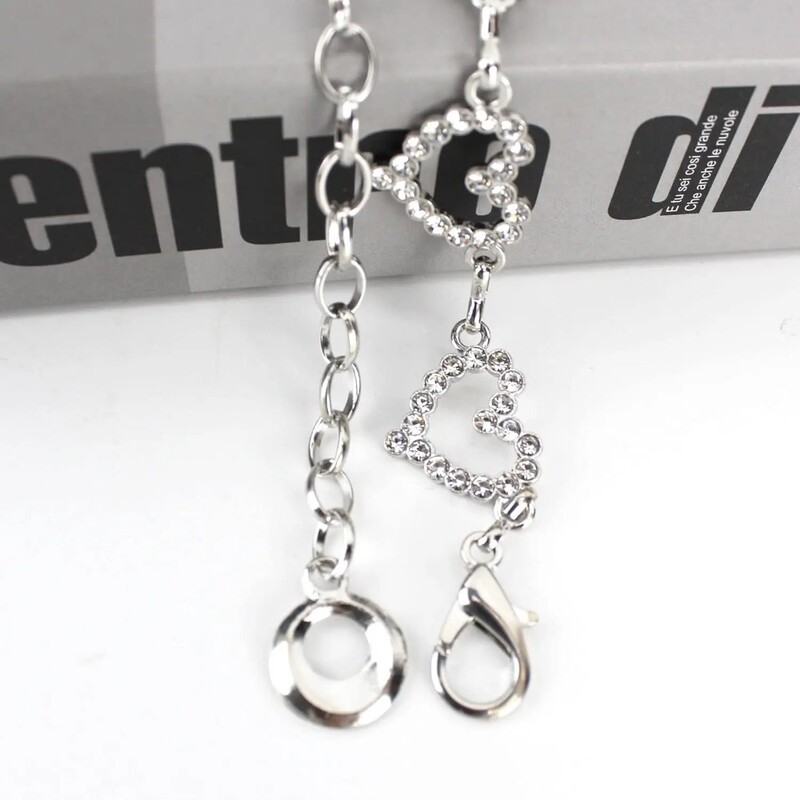 Curea de rochie cu lanț metalic pentru femei Curea cu lanț cu inimă Centura în talie slabă decorată