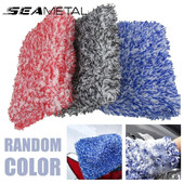 SEAMETAL Spălătorie auto din microfibră Burete de spălat auto Perii de detaliu pentru îngrijirea mașinii Prosop de spălat Bloc de burete Produse de curățare auto
