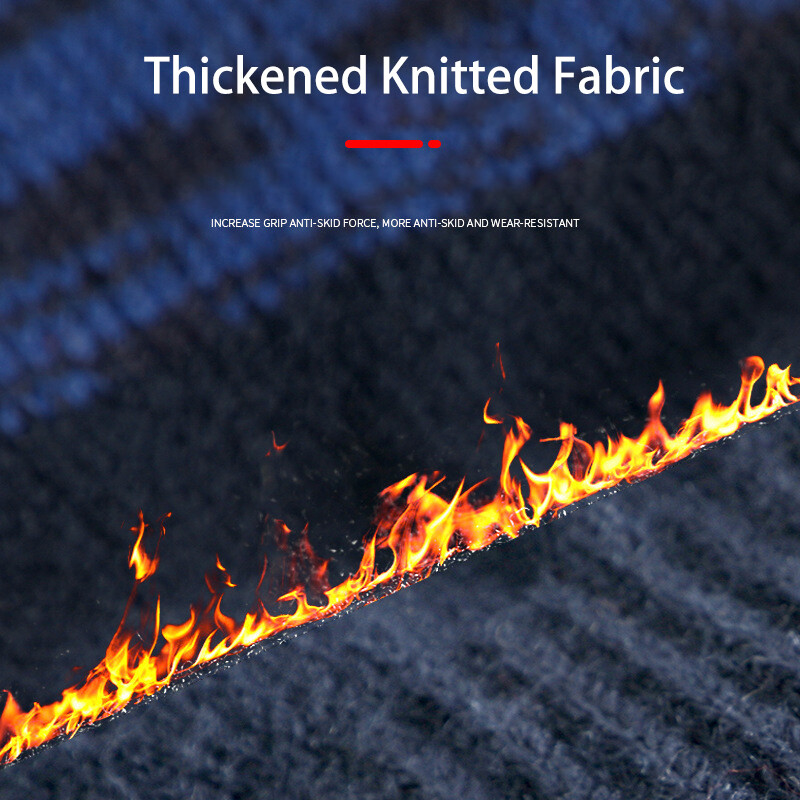 Ανδρικά πλεκτά γάντια μεγάλου μεγέθους Αντιολισθητικό φθινοπωρινό χειμερινό βελούδο θερμική εκτύπωση οθόνης αφής Μαλακό ζεστό ανδρικό ελαστικό γάντι οδήγησης