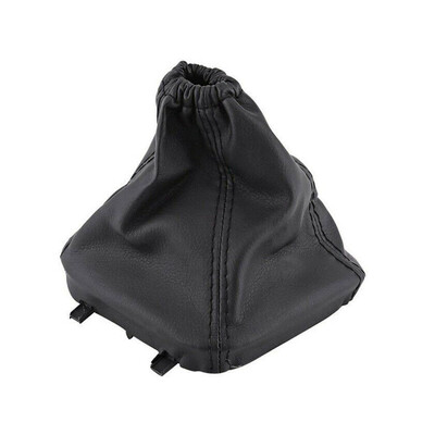 Για Ford Transit 06 -14 PU Δερμάτινο πόμολο αλλαγής ταχυτήτων αυτοκινήτου Κάλυμα μπότας γκέτας 6C117B118ABYYJV Χειροκίνητη βελονιά Μαύρο Ολόσωμο