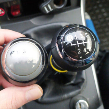 Pu кожа 6 скорости MT Копче за превключване на скоростите GearStick Lost Pen Shifter Handball Chrome M12 Черен за Toyota Yaris 2009 2010 2011-2013