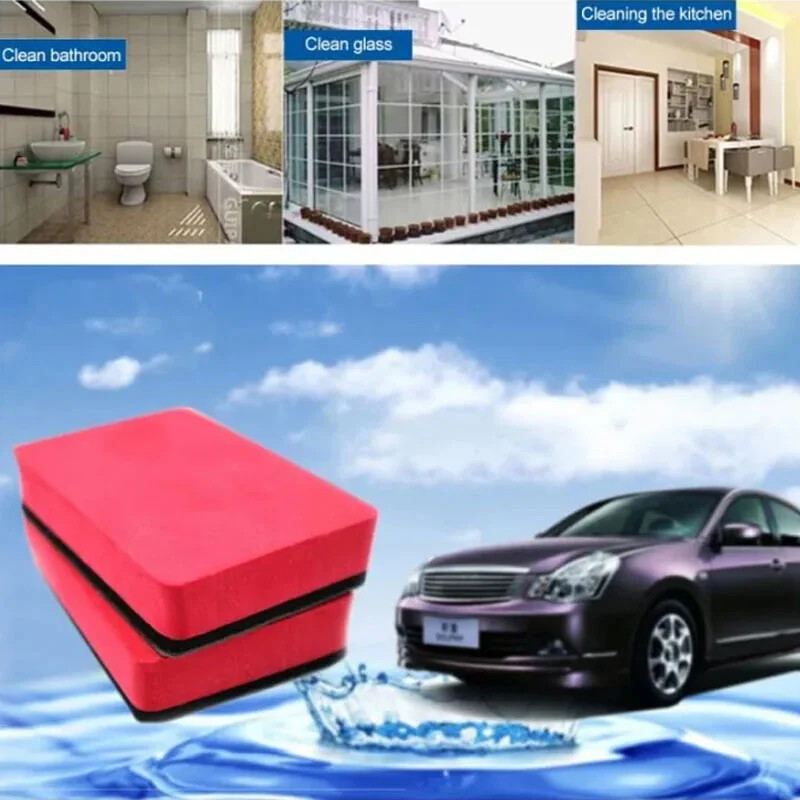 2/5 DB autómosó iszaptisztító Magic Clay Bar szivacsblokk párna Távolítsa el a szennyeződéseket az autótartozékok polírozó viasza előtt