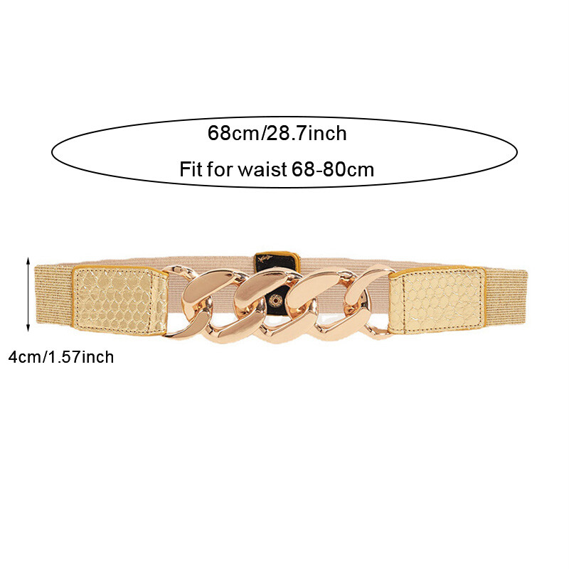 Madingas elastingas auksinis grandinėlės diržas moterims Prabangaus prekės ženklo dizainerio juosmens dirželis, moteriškas sijonas, paltas, suknelė, dekoratyvinė juosta