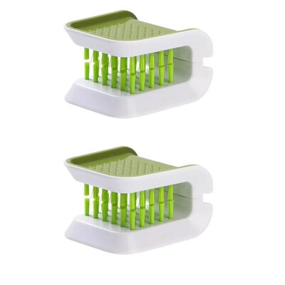 Autóbelső biztonsági öv tisztító speciális szerszám Kétoldalas U-alakú összecsukható tálca Szivacs gyémántkefe biztonsági öv kézvédő