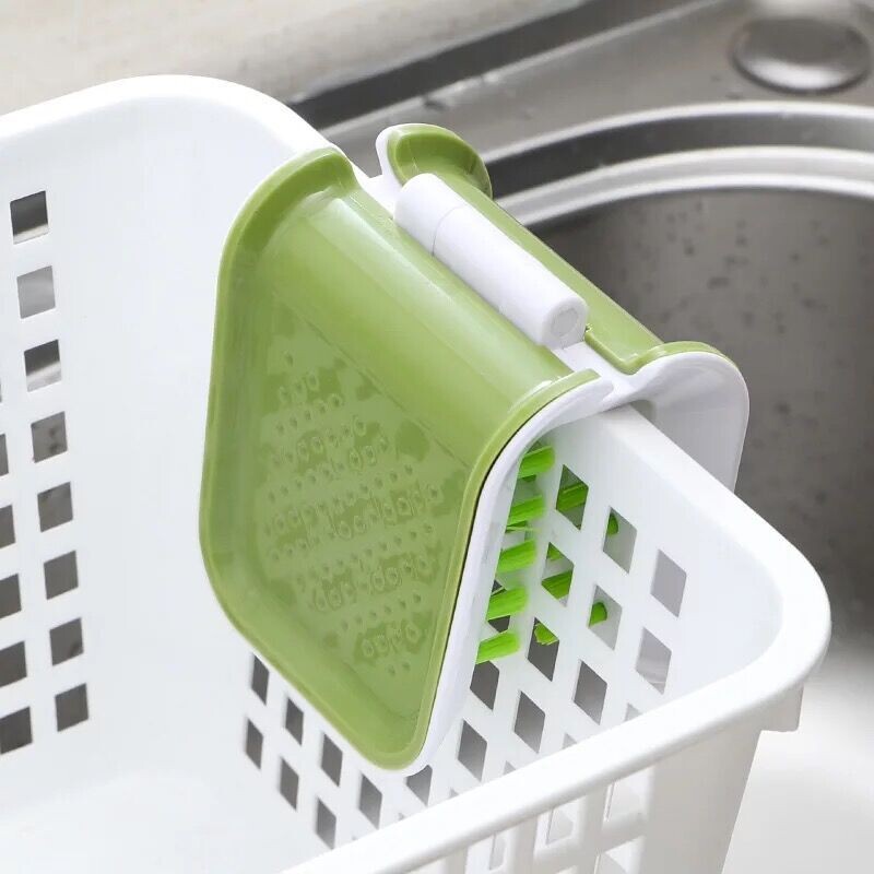 Autóbelső biztonsági öv tisztító speciális szerszám Kétoldalas U-alakú összecsukható tálca Szivacs gyémántkefe biztonsági öv kézvédő