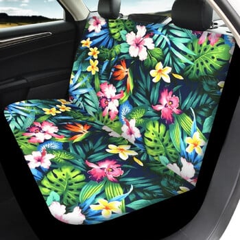 Polynesian Tattoo Plumeria Pattern Vehicle Clean Protector Лесна инсталация Автоматичен комплект калъфи за предна задна седалка Персонализиран дизайн