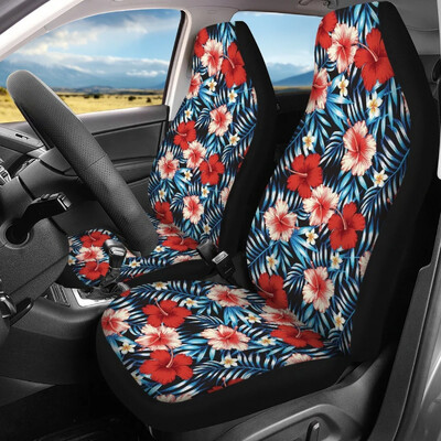 Polinéz tetoválás Plumeria mintás járműtiszta védő, egyszerű telepítés, automatikus első hátsó üléshuzat készlet személyre szabott kialakítás