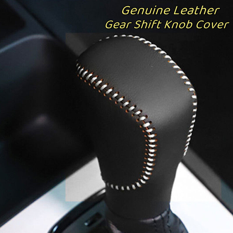 Natūralios odinės pavarų perjungimo rankenėlės galvutės rankenos dangtelio apykaklės, skirtos 11 kartos „Honda Civic“, 2021 m., 2022 m. interjero priedams