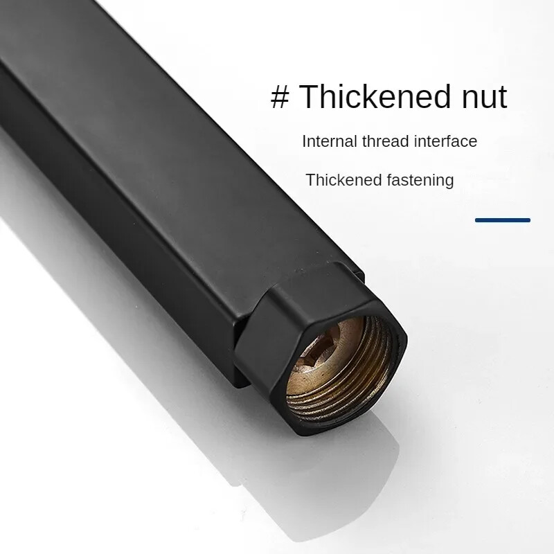40 cm vonios dušo prailginimo vamzdis, stumdomas maišytuvas, papildomai prailginamas vamzdžio laikiklio laikiklis Universali sąsaja kvadratinis apvalus vamzdis