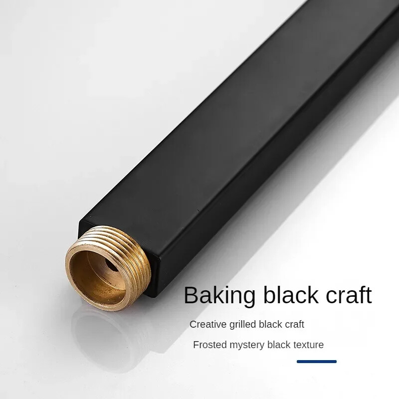 40 cm vonios dušo prailginimo vamzdis, stumdomas maišytuvas, papildomai prailginamas vamzdžio laikiklio laikiklis Universali sąsaja kvadratinis apvalus vamzdis