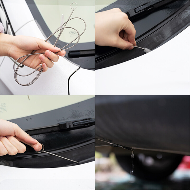 Automašīnas drenāžas bagaras tīrīšanas birste Auto jumta lūkas garās šļūtenes, detalizētas tīrīšanas rīks Automašīnu piederumi Mercedes Benz BMW Audi