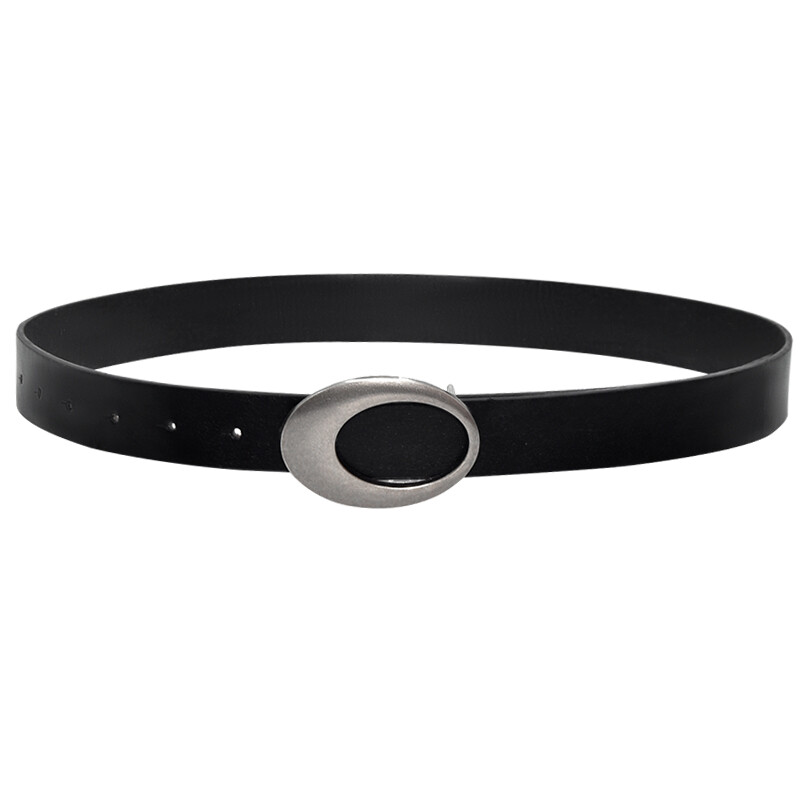 Vintage ovális csatos övek egyszínű egyszerű derékpánt Divatos farmer nadrág öv klasszikus ruha kabát öv nőknek