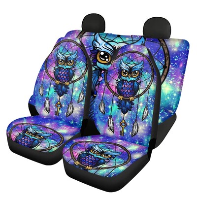 Gradient Owl Dreamcatcher Galaxy Print Huse pentru scaune auto Anti-alunecare Protector pentru scaune auto Universal Dropshipping funda asientos coche
