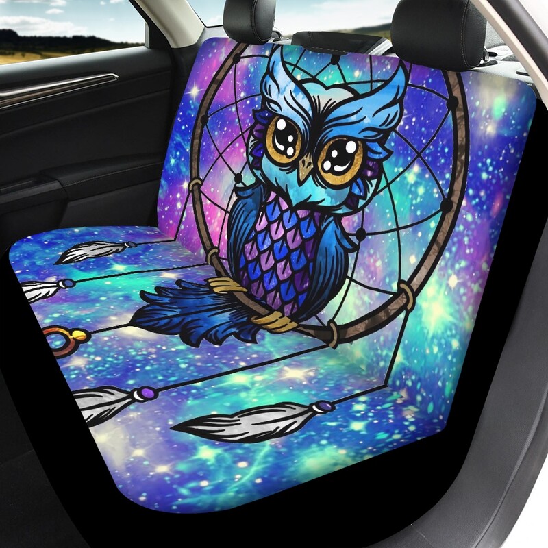 Gradient Owl Dreamcatcher Galaxy Print Huse pentru scaune auto Anti-alunecare Protector pentru scaune auto Universal Dropshipping funda asientos coche
