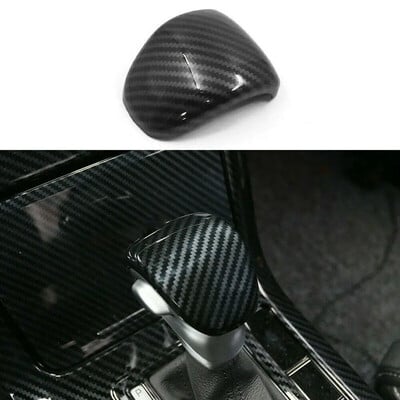 Kia Forte K3 2019 2020 2021 szénszálas stílusú piros ABS belső váltókar váltógomb burkolat matrica kárpit autóalkatrészeihez