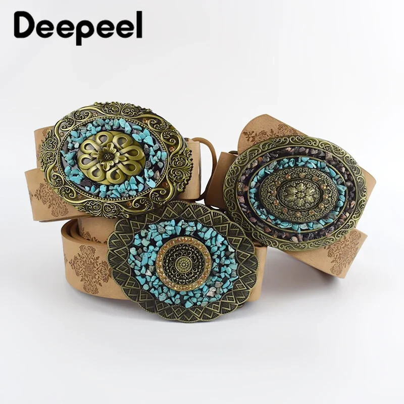 1 kom Deepeel 3,5*100/115 cm modni korzet široki ženski remen od legure glatke kopče remeni s kamenim kopčama ukrasni pojas