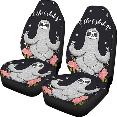 2 db Mandala autós üléshuzatok Boho Lotus Print első automatikus üléshuzat, autós vödörülés védőhuzatok univerzális illeszkedés