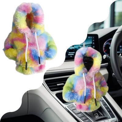 Sebességváltó kar pulóver huzatok Váltógomb kapucnis kapucnis autódísz Univerzális autó sebességváltó kar burkolat Sebességkaros pulóver