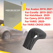 Samolepky na kryt radiacej páky z uhlíkových vlákien pre Toyota Camry 2018-2020 Avalon Corolla Hatchback 2019 2020 Yaris Cross