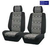 Universal κάλυμμα καθίσματος αυτοκινήτου Πολυεστερικό ύφασμα σάντουιτς έγχρωμη λωρίδα υφασμάτινο κάλυμμα καθίσματος αυτοκινήτου με 3 φερμουάρ Ταιριάζει στα περισσότερα φορτηγά SUV αυτοκινήτου