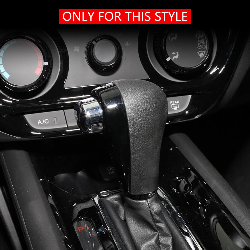 Κάλυμμα προστασίας πόμολο αλλαγής ταχυτήτων αυτοκινήτου από γνήσιο δέρμα για Honda Vezel HRV HR-V 2014 - 2019 2020+ AT Gear Shift Collars