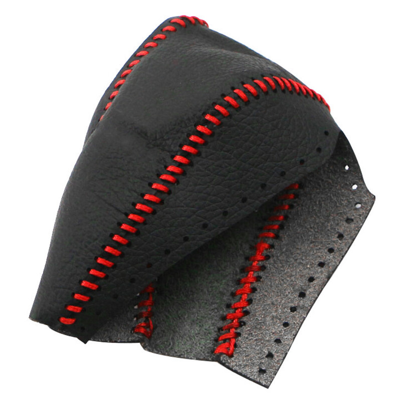 Κάλυμμα προστασίας πόμολο αλλαγής ταχυτήτων αυτοκινήτου από γνήσιο δέρμα για Honda Vezel HRV HR-V 2014 - 2019 2020+ AT Gear Shift Collars