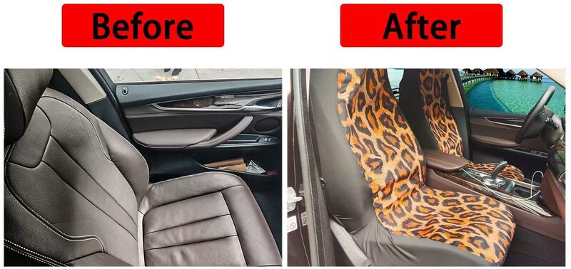 Poťahy na predné sedadlá Dachshund, sada 2 chráničov interiéru auta Bohemia Design, univerzálne, vhodné pre sedan, SUV a nákladné vozidlá
