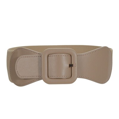 Luksuzni ženski široki remen, elastična starinska kožna kopča, široka modna divlja kopča, ženski remen oko struka