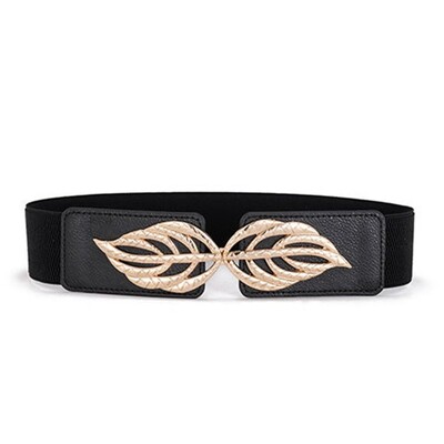 Luksuzni ženski široki remen, elastična starinska kožna kopča, široka modna divlja kopča, ženski remen oko struka