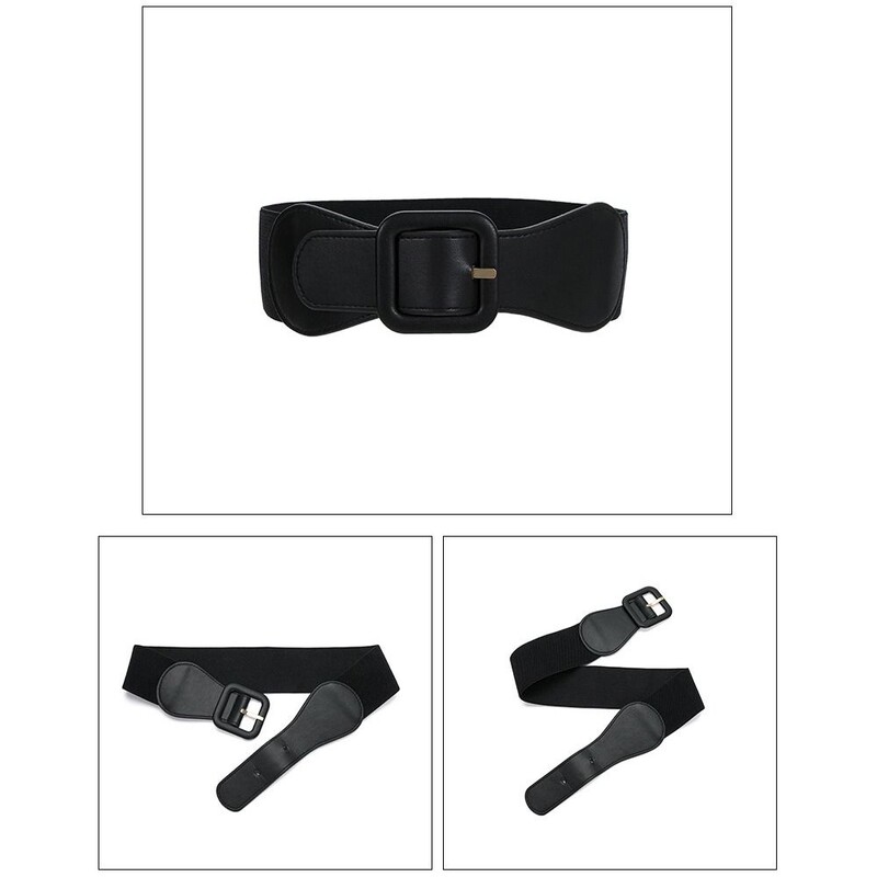 Luksuzni ženski široki remen, elastična starinska kožna kopča, široka modna divlja kopča, ženski remen oko struka