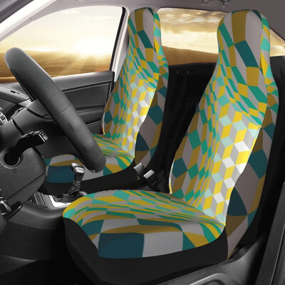 Abstraktné farebné vzory univerzálne poťahy na autosedačky vhodné pre akékoľvek auto, nákladné auto, dodávku, obytný automobil, SUV, geometria, moderné umenie, chránič autosedačiek