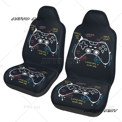 Joc video Weapon Gamer Play Gaming Husă universală pentru scaune de mașină Four Seasons pentru SUV Husă pentru scaune pentru auto Protecție pentru scaune din poliester