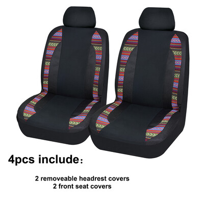 AUTO PLUS univerzális légáteresztő háló és színes vászon varrott poliészter szövet autós üléshuzatok készlet üléspárna védő