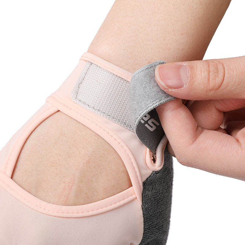 Sporta cimdi Svara celšana Fitness Riteņbraukšana Puspirkstu saules aizsardzība Stienis Ledus Zīds Vīrieši Sieviešu Joga Pretslīdes cimdi