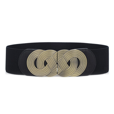 Moteriškas platus elastinis juosmens diržas, retro stiliaus, elastinga PU odinė suknelė, moteriška juosmens juosta