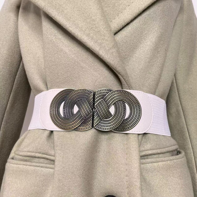 Moteriškas platus elastinis juosmens diržas, retro stiliaus, elastinga PU odinė suknelė, moteriška juosmens juosta