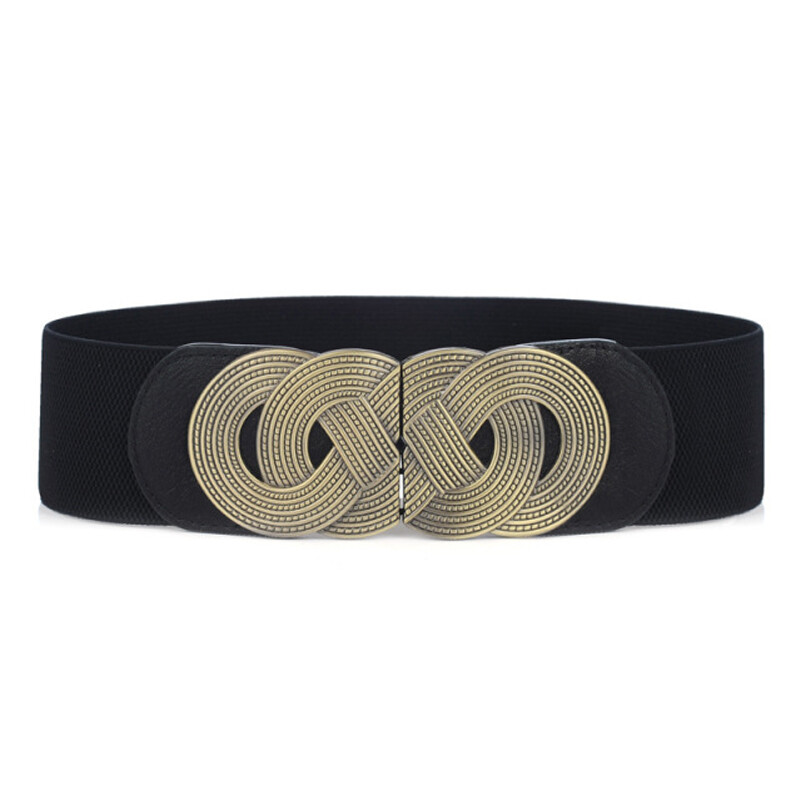 Moteriškas platus elastinis juosmens diržas, retro stiliaus, elastinga PU odinė suknelė, moteriška juosmens juosta