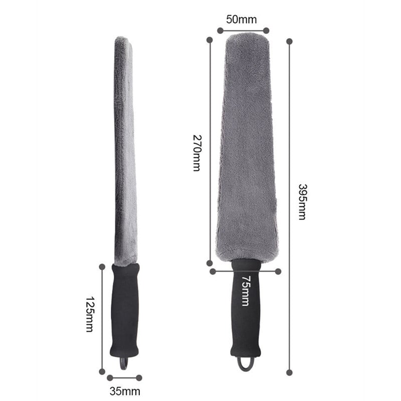 Automašīnas gaisa kondicionētāja ventilācijas atveru detalizācijas suka Auto salona kopšanai Duster mikrošķiedras auduma birste mitrai un sausai lietošanai Daudzfunkcionāls tīrīšanas rīks