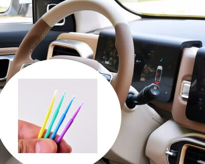 100PCS Touch Up Paint Refinishing Micro Brush Nano Modified Tīrīšana un apkope Kokvilnas tamponi Vates tamponi Auto aksesuāri