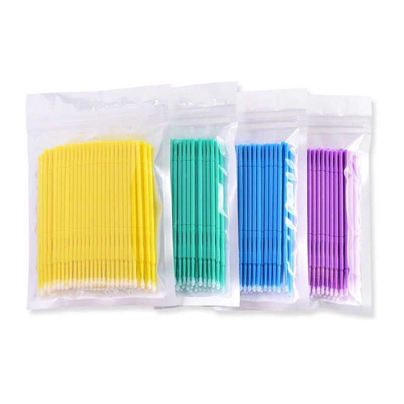 100PCS Touch Up Paint Refinishing Micro Brush Nano Modified Tīrīšana un apkope Kokvilnas tamponi Vates tamponi Auto aksesuāri