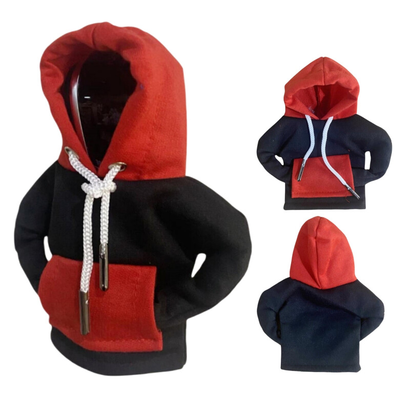 Automobilio perjungimo svirties apsauga Megztinis Pavarų dėžės rankenos dangtelio striukė Auto salono priedai Mini Hoodie Pavarų dėžės svirties dangtelis