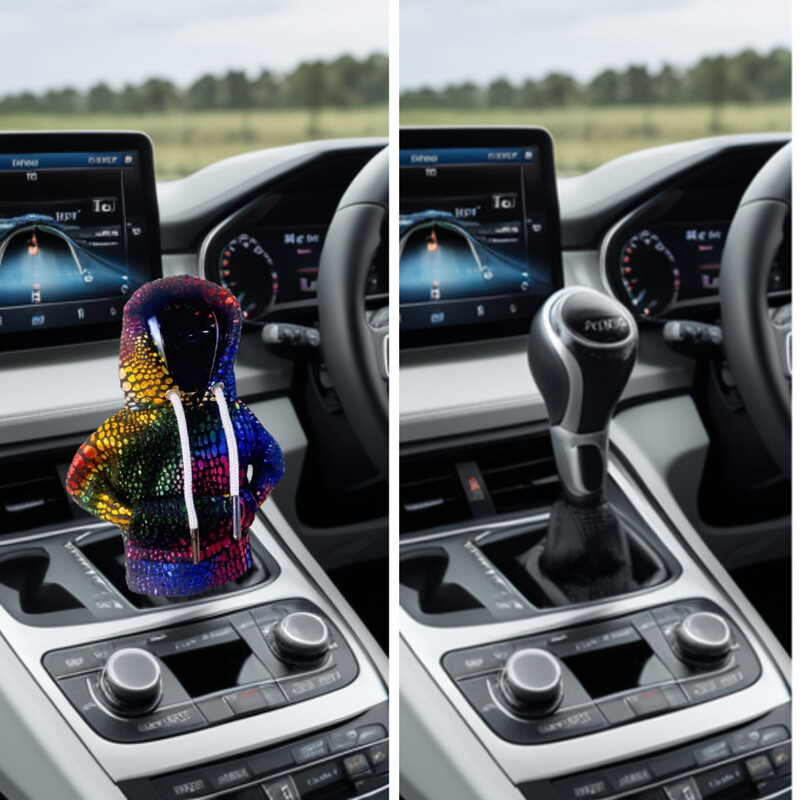 Automobilio perjungimo svirties apsauga Megztinis Pavarų dėžės rankenos dangtelio striukė Auto salono priedai Mini Hoodie Pavarų dėžės svirties dangtelis