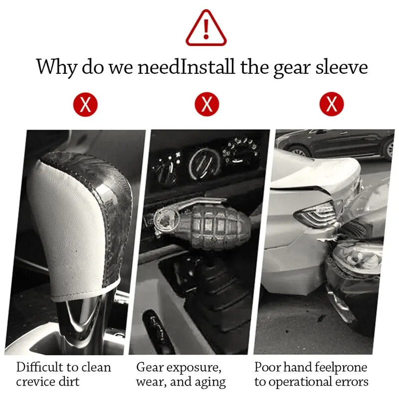 Automobilio perjungimo rankenos dangtelis Madinga rankenos dangtelio rankena Neslystanti apsauginiai dangteliai perjungimo rankenėlės dangtelio vidaus priedai