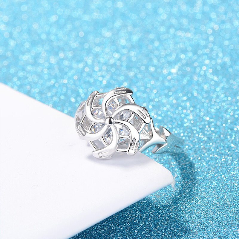 2023. Novi modni vjenčani prsten srebrne boje za žene i muškarce The Galadriel Nenya Nakit u obliku vjetrenjača Božićni dar za prijatelje