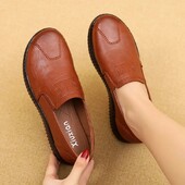 Dámske retro kožené balerínky, pohodlné mokasíny, dámske balerínky, vintage topánky Y2K pre dámy, ležérne mokasíny, zapatos mujer