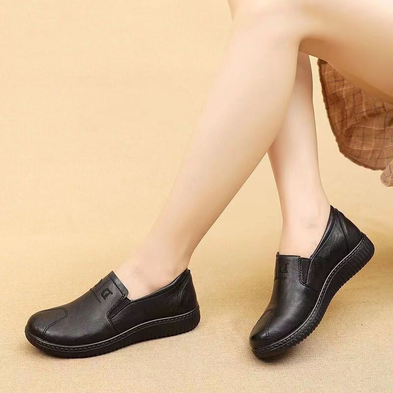 Dámske retro kožené balerínky, pohodlné mokasíny, dámske balerínky, vintage topánky Y2K pre dámy, ležérne mokasíny, zapatos mujer