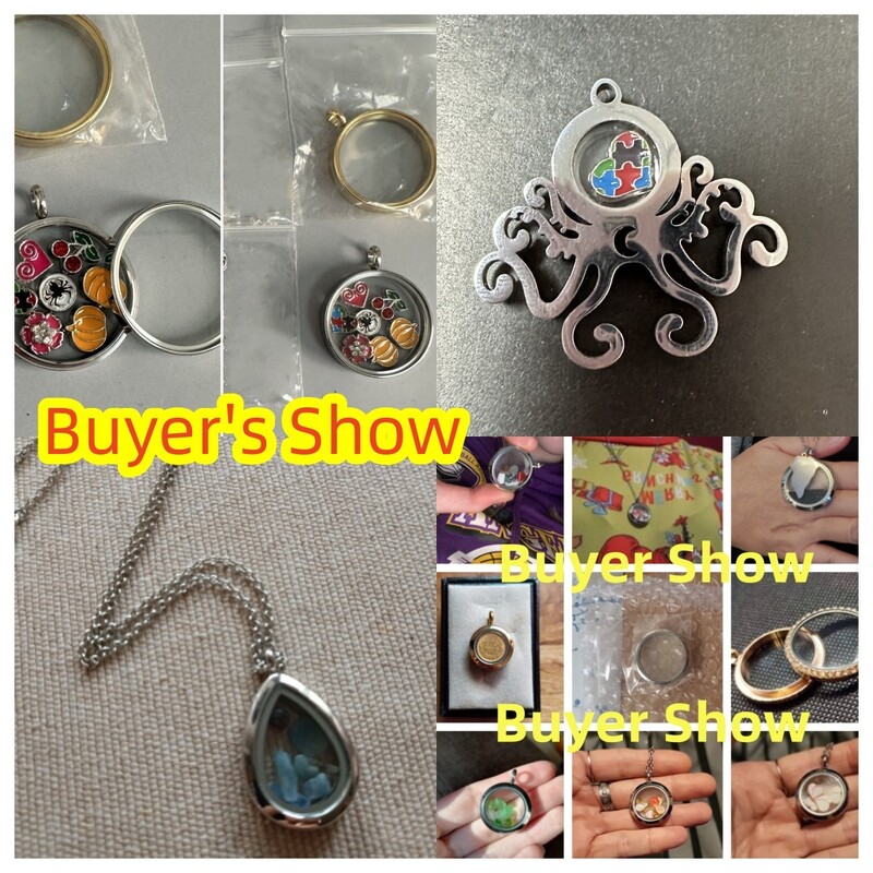 Nou 1PC Mix Size Rotund Living Memory Foto Relicario Locket Pandantiv Floating Chams Picture Colieri Pentru Bijuterii Femei Bărbați Cadou