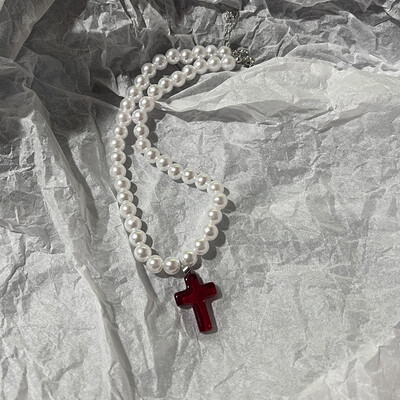 Kpop Vintage Love Heart Pendant Choker kaklarota sievietēm cirkona pērļu ķēdes ballīte Estētiskās rotaslietas Ziemassvētku dāvanu karstā izpārdošana